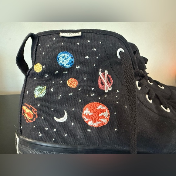 BANGS Universe Black Canvas Sneakers Men’s 7.5 / Women’s 9 - Picture 2 of 7